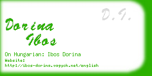 dorina ibos business card